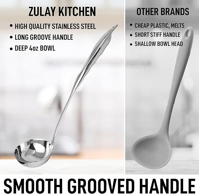 Zulay Kitchen Stainless Steel Soup Ladle - Image 3