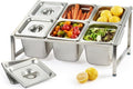 CURTA Expandable 18/8 Stainless Steel Spice Rack Set, NSF Certified, 2-Tier by CURTA