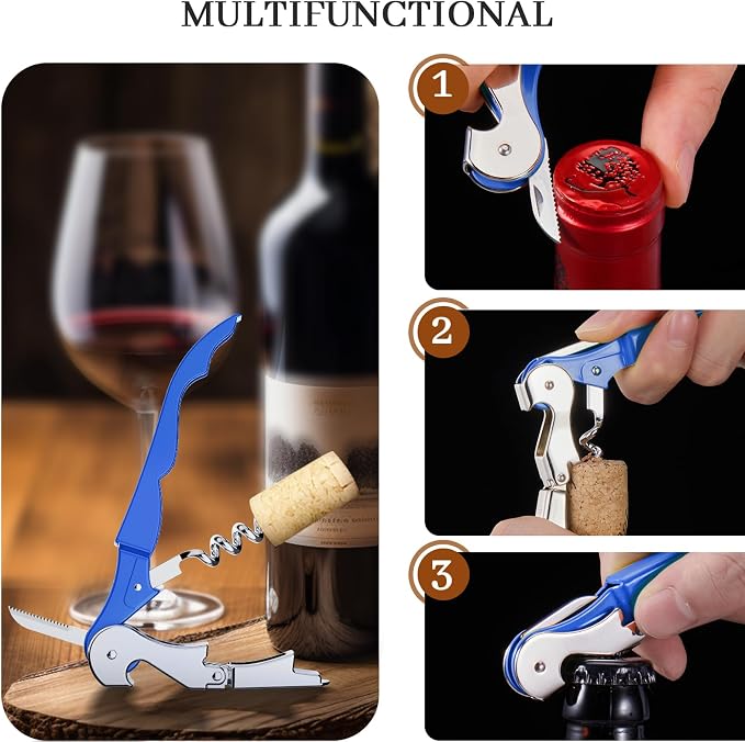 HYZ 2-Pack Wine Opener Waiter Corkscrew, Professional Wine Key - Image 6