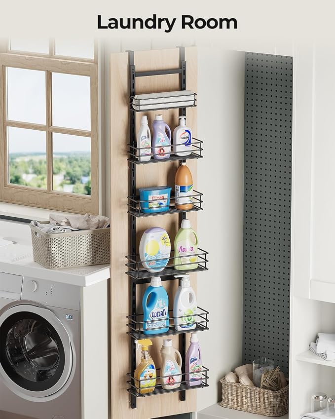 6-Tier Over the Door Pantry Organizer, Cabinet Door Organizer, Kitchen Pantry - Image 7