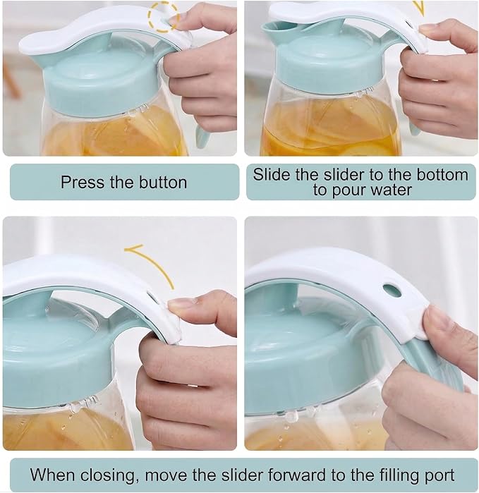 Frcctre 2 Pack Plastic Water Pitcher - Image 3