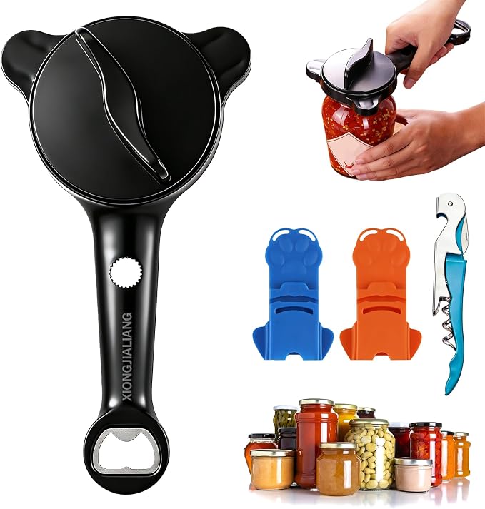 Adjustable Jar Opener for Weak Hands, 4-in-1 Multi-Function Manual Bottle by XIONGJIALIANG