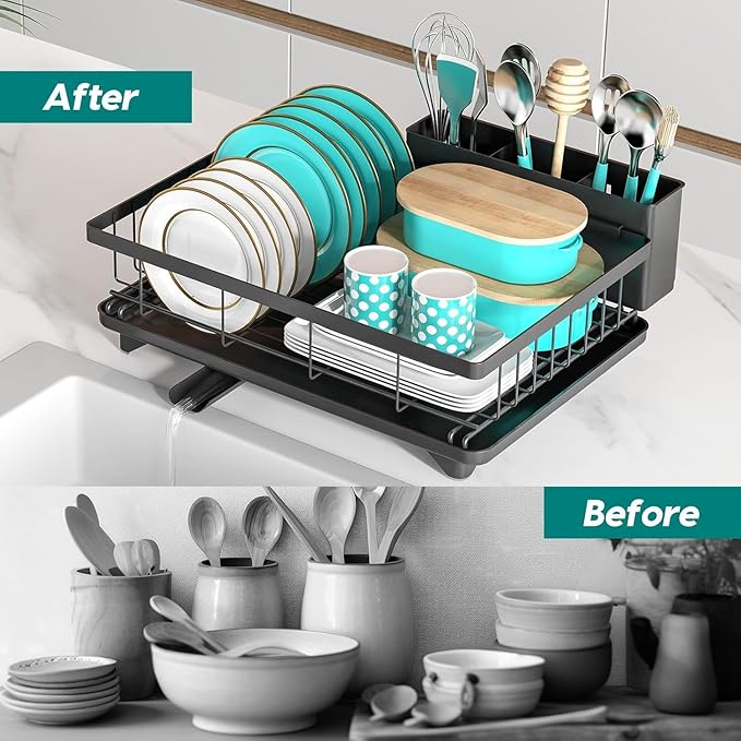 MERRYBOX Dish Drying Rack Space-Saving Dish Racks - Image 7