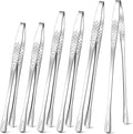 meekoo 6 Pcs 3 Size Stainless Steel Korean BBQ Grill Tongs Japanese Barbecue by meekoo