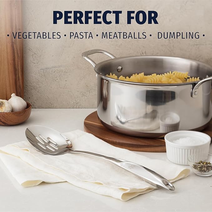 Zulay Kitchen Stainless Steel Slotted Spoon - Image 2
