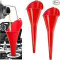 2 PCS Oil Funnel, Plastic Long Neck Multi-Purpose Spill Saver Funnel, Engine by Unknown