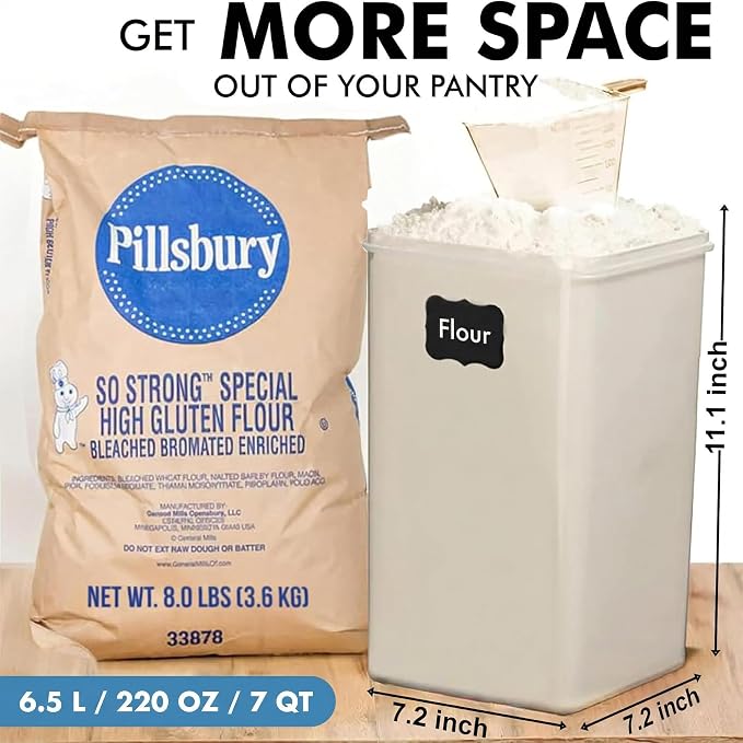 WHITE FEATHER SUPPLIES 2 PC Large Food Storage Containers - Image 2