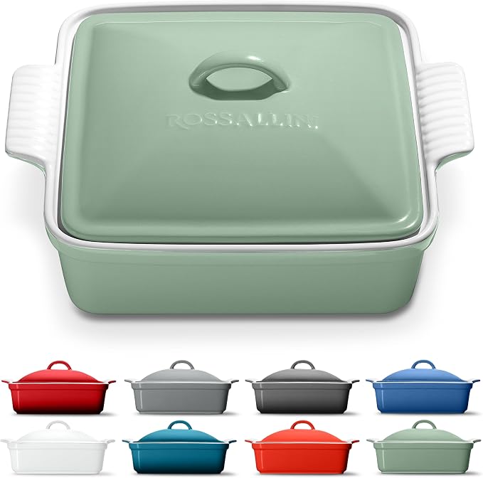 ROSSALLINI Stoneware Casserole Dish Bakeware by RossalliniSignatureStoneware