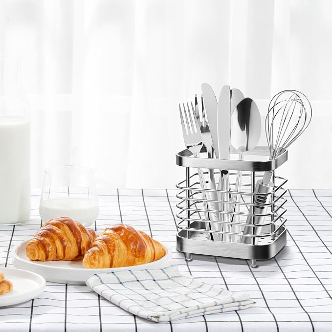 Utensil Holder, Stainless Steel Utensil Drying Rack - Image 7