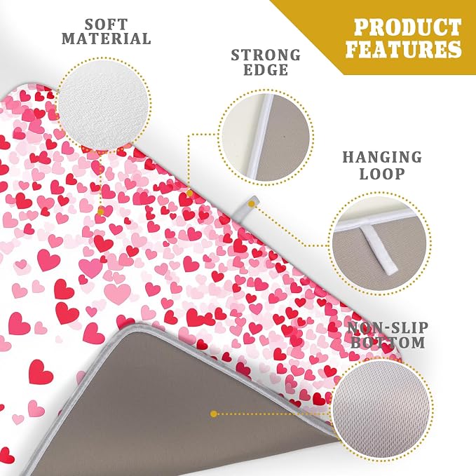 Valentine's Day Dish Drying Mat - Image 3
