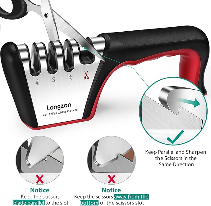 Longzon 5-in-1 Knife Sharpener 4 Stage - Image 7