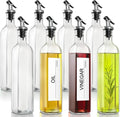 GMISUN Olive Oil Dispenser for Kitchen 8 Pack, Glass Oil Dispenser Bottle 17oz by GMISUN