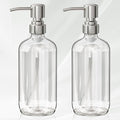 AmazerBath Soap Dispenser, 2 Pack Glass Soap Dispenser by AmazerBath