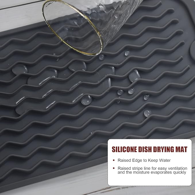 Silicone Dish Drying Mat for Multiple Usage, Easy clean, Eco-friendly, - Image 4