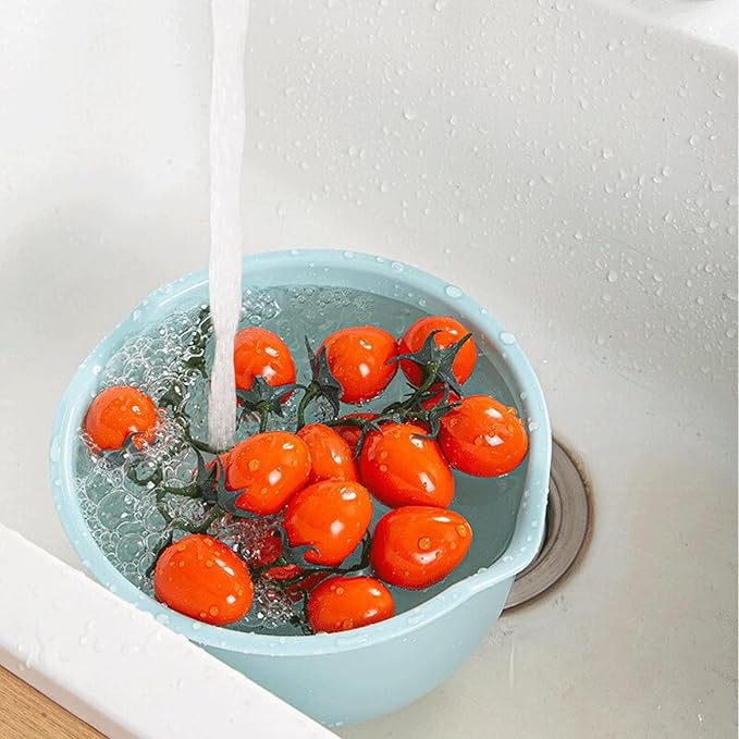 Set of 3 Mixing Bowls with Pour Spout-Nesting Design Saves Space - Image 6
