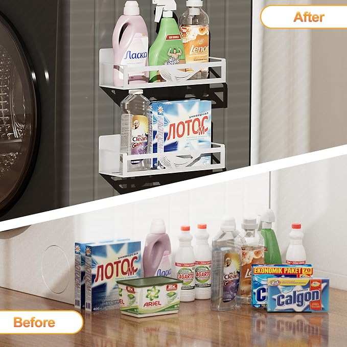 Magnetic Spice Rack for Refrigerator, Space Saving Magnetic Shelf for Fridge - Image 8