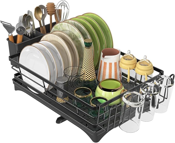 Ekisemio Dish Drying Rack for Kitchen Counter - Image 7