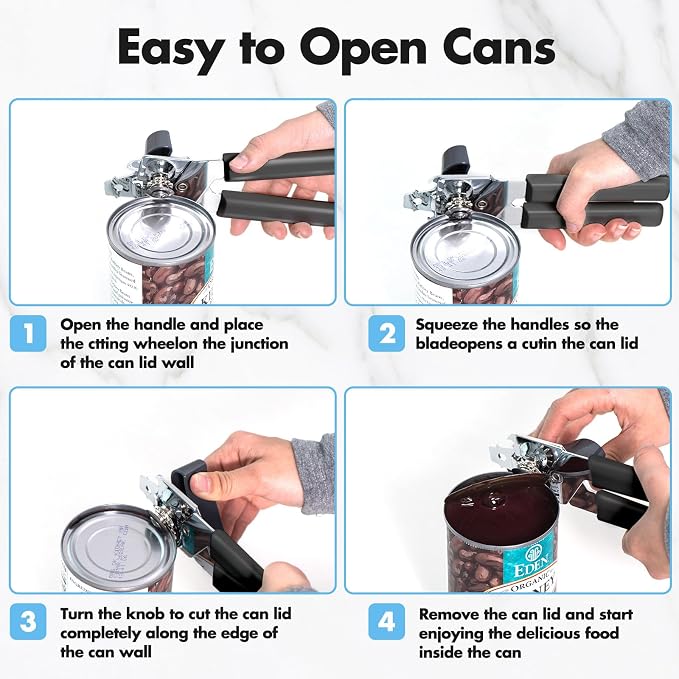 Can Opener Manual, COKORA Can Openers Hand Held - Image 3