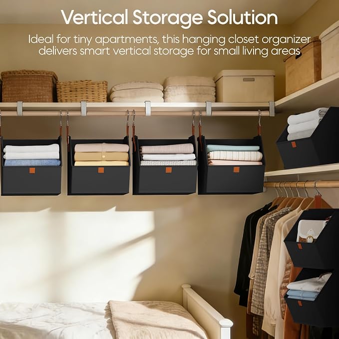 Homsorout Collapsible Hanging Closet Organizer - Image 2