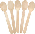 LotFancy Disposable Wooden Spoons, Biodegradable Compostable Eco-friendly by LotFancy
