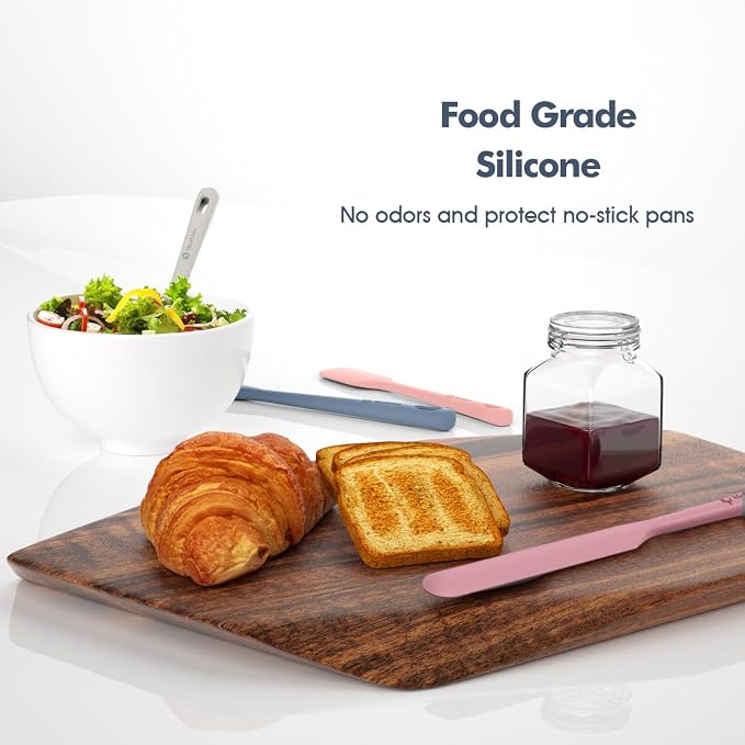 ChefAide 5 Pieces Silicone Spatula Set, Food Grade Rubber Spatula, Upgrade - Image 7