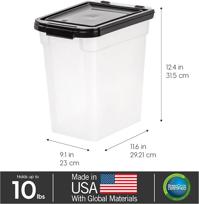 IRIS USA Airtight Dog Food Storage Container, WeatherPro, - Image 3