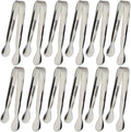 12PCS Ice Tongs Mini Sugar Tongs 4.25Inch Stainless Steel Small Serving Tong by Sunenlyst