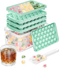 Optish 3 Pack Ice Trays for Freezer, Round Ice Cube Mold, Circle Ice Maker for by Optish