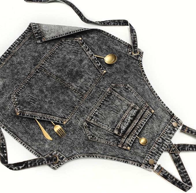 Jeanerlor - Denim Apron with Pockets - Image 5