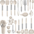 E-far Silicone Cooking Utensils Set, Heat Resistant Kitchen Spatulas Turner by E-far