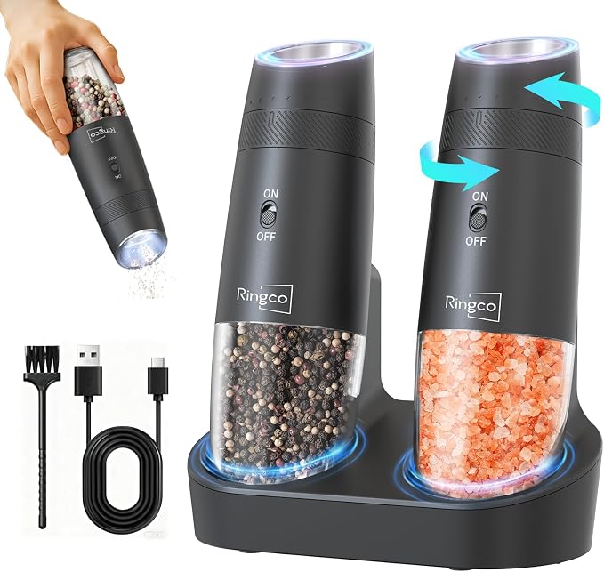 Gravity Electric Salt and Pepper Grinder Set - Image 8
