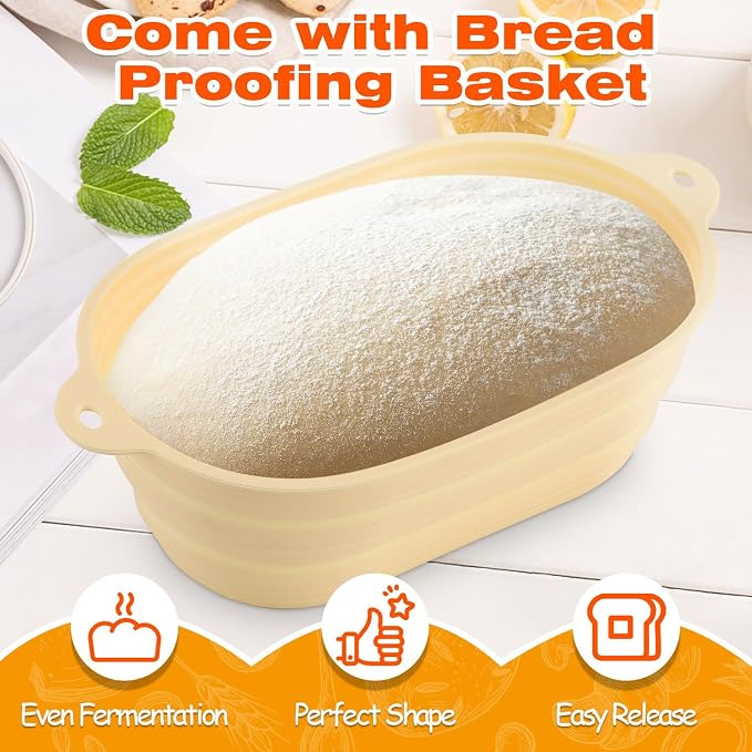 Oval Cast Iron Dutch Oven for Bread Baking, 6.35Qt Bread Baking Pan - Image 9