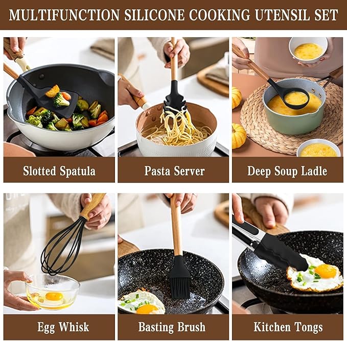 Kitchen Utensils Set- 34PCS Silicone Cooking Utensil - Image 4