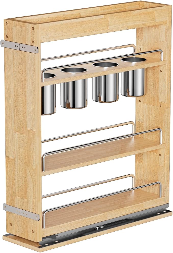 OCG 5" Pull-Out Solid Wood Storage Organizer by OCG