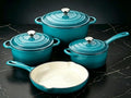QuliMetal Enameled Cast Iron Cookware Set, 4-Piece Pots and Pans Set by QuliMetal