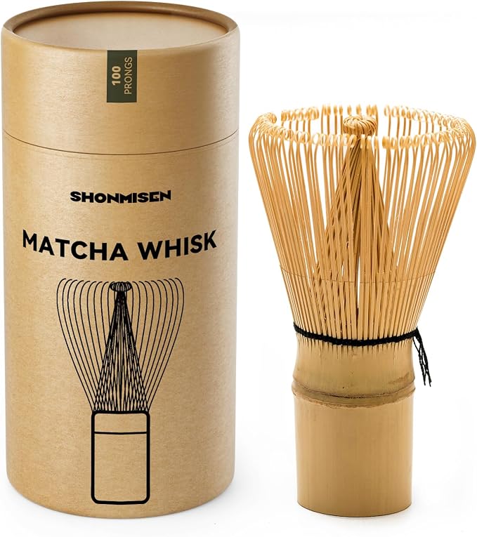 Bamboo Matcha Whisk 80/100/120 Prong, Traditional Japanese Chasen Matcha by Unknown