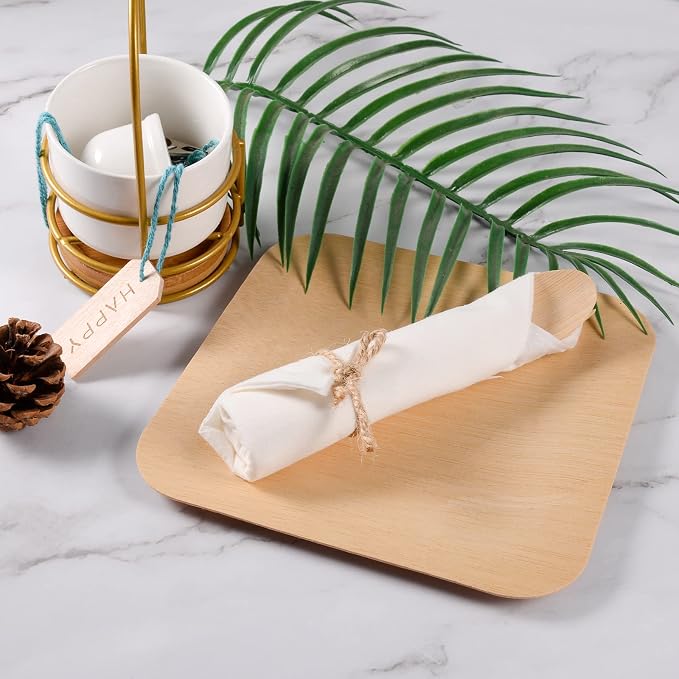 Pre Rolled Napkin and Bamboo Cutlery Set - Image 6