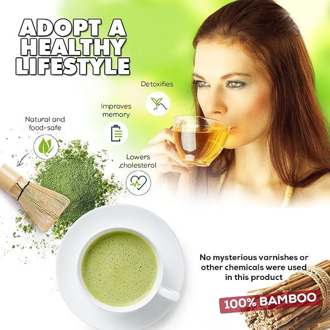 BambooWorx Matcha Whisk Set -, Traditional Scoop, Tea Spoon. The Perfect Sets - Image 8