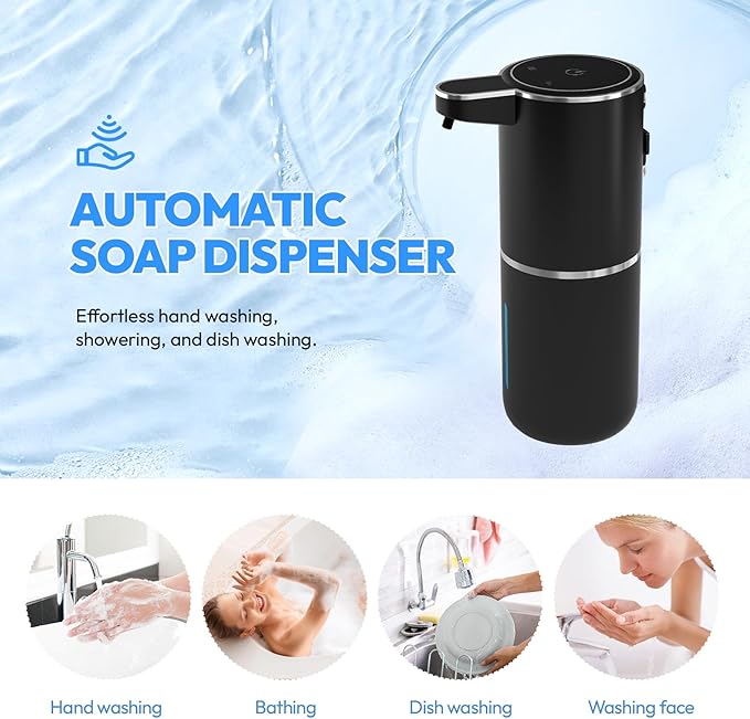 2 Pack Automatic Soap Dispenser Touchless, Liquid Hand Soap Dispenser 12.8oz - Image 8