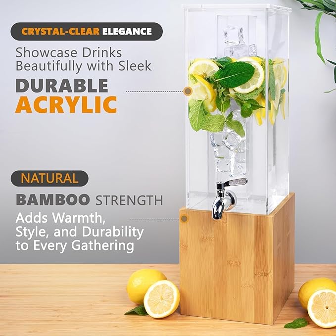 ACRYLIC Drink Dispenser- 1.25 GALLON Beverage Dispenser - Image 6