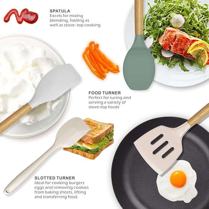 Silicone Cooking Utensils Set - Image 3