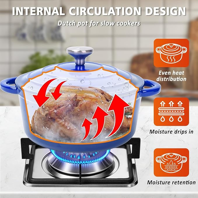 Hisencn Enameled Cast Iron Cookware Set - Image 2