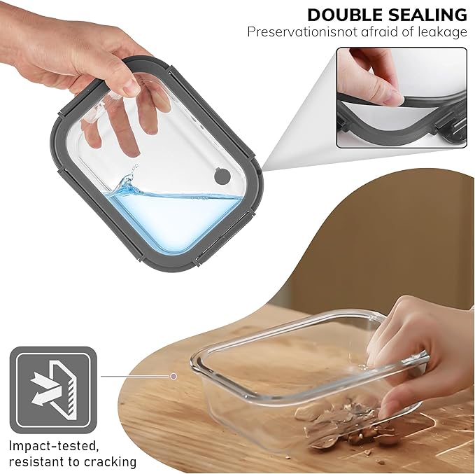 5-Pack Borosilicate Glass Containers - Image 3