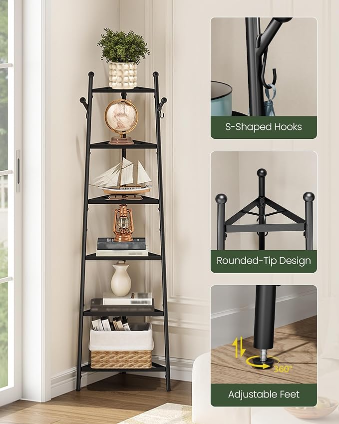 CHOEZON 6-Tier Cookware Stand, Triangle Shelf Storage Tower - Image 6