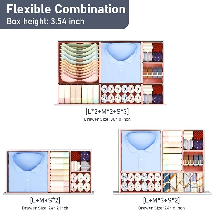 DIMJ Drawer Organizer Clothes Storage - Image 4