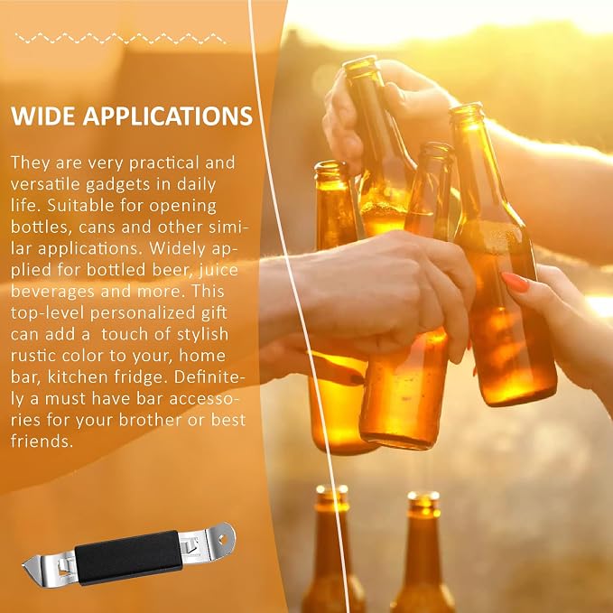 KTOJOY 3 Pack Magnetic Bottle Openers Stainless Steel Flat Bottle Opener - Image 5