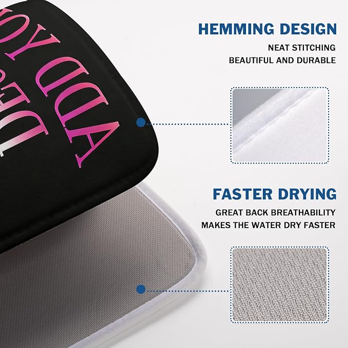 Custom Personalized Dish Drying Mat 18x24 Inch Customized Drying Mats - Image 4