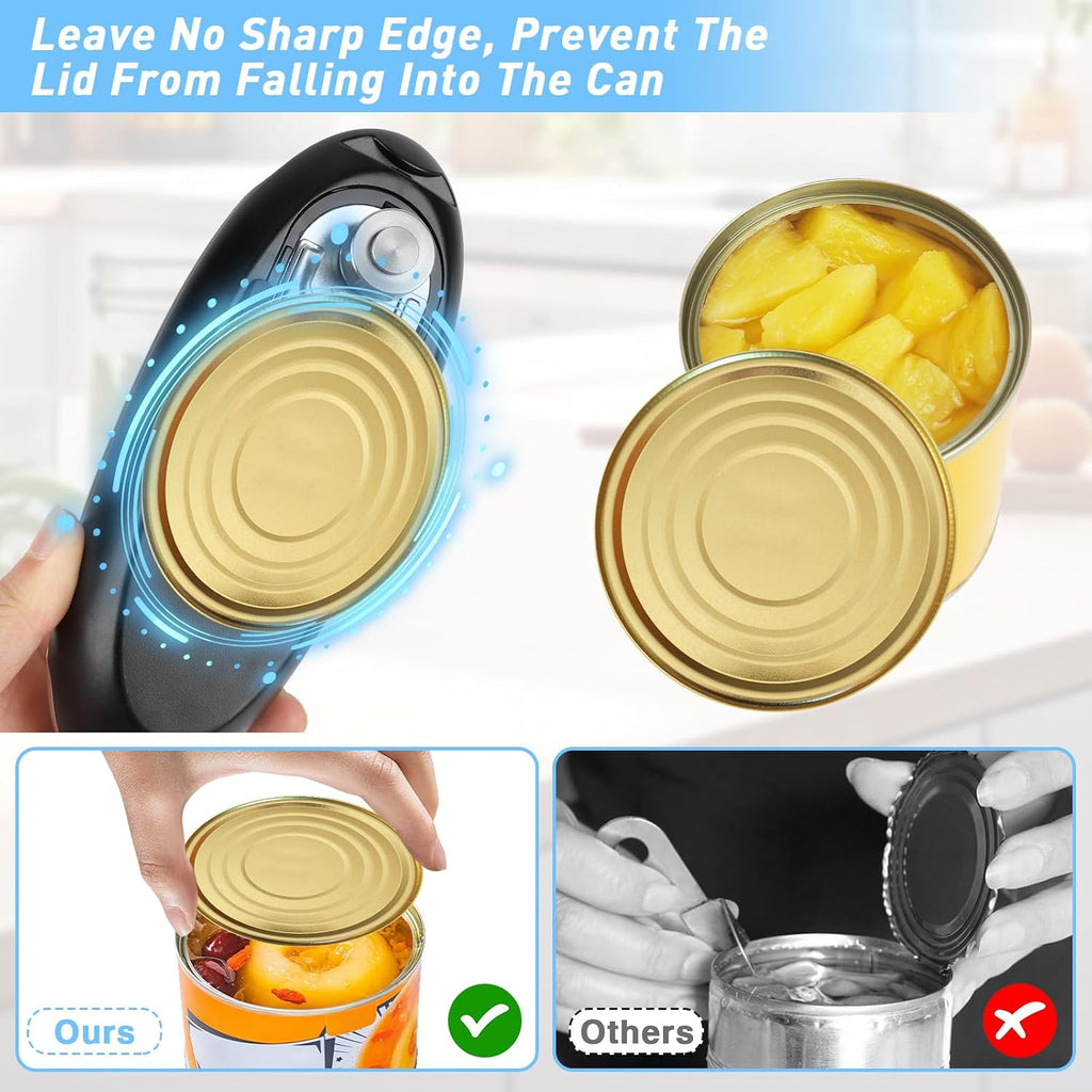One-Touch Rechargeable Electric Can Opener - Hands-Free Automatic