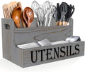 Suli Kitchen Utensils Holder, Wooden Utensil Organizer by Suli