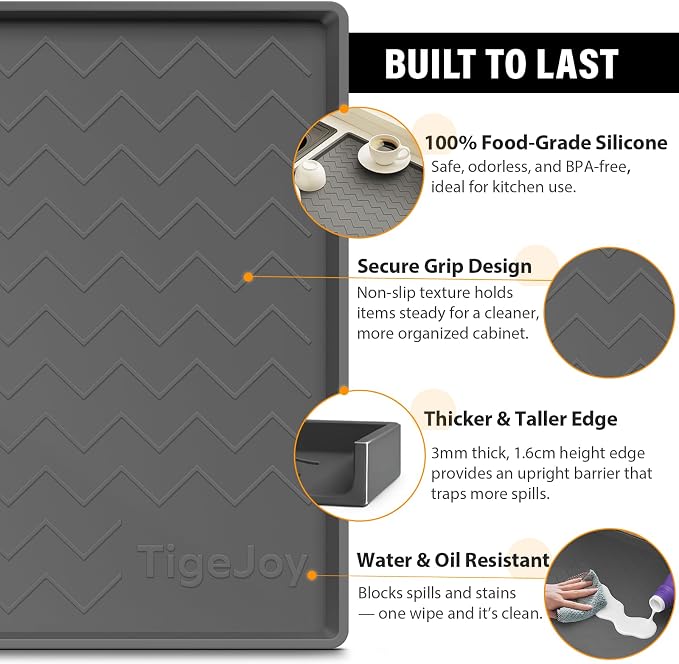TigeJoy 19" x 19" Under Sink Mats - Image 3
